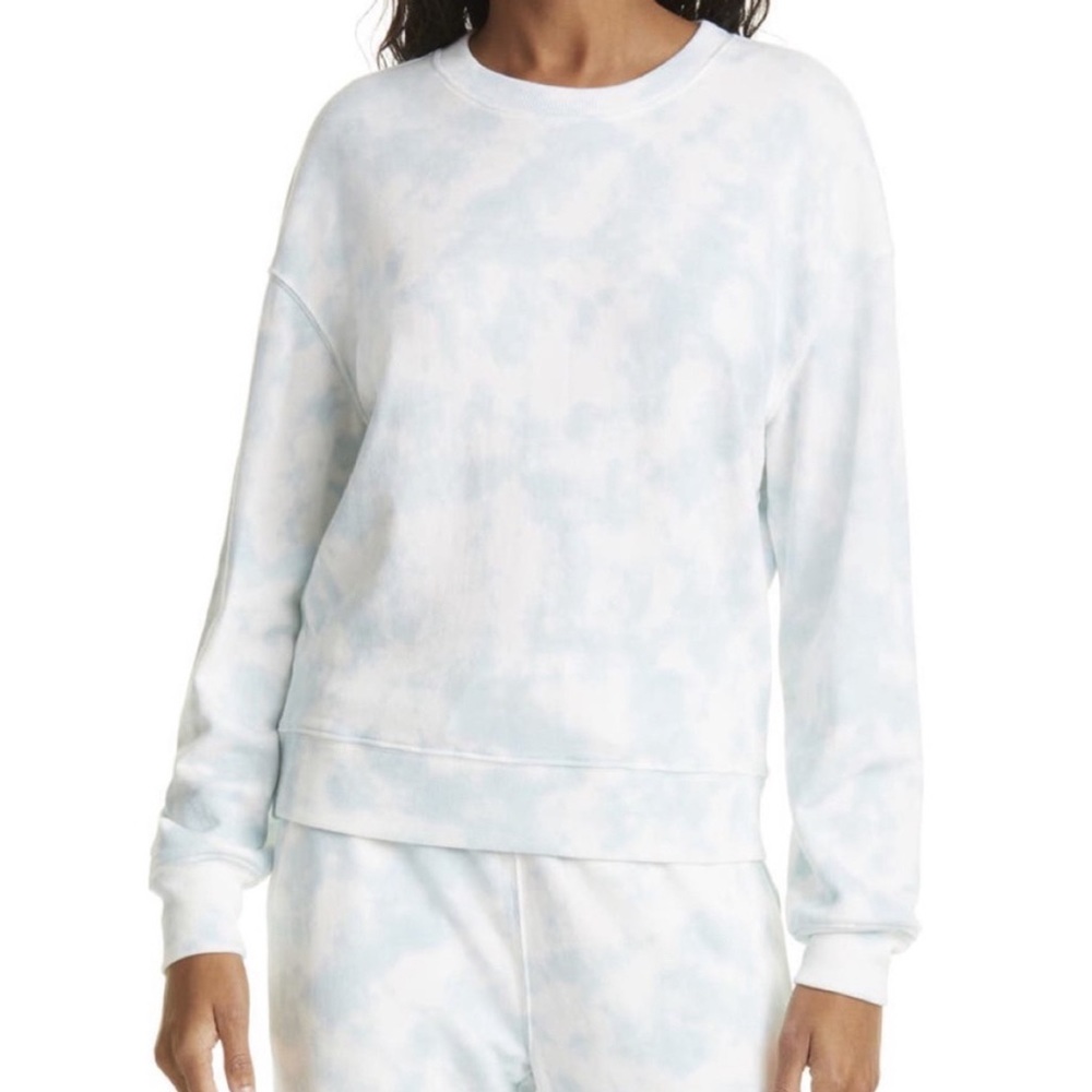 NWT Rails Ramona Tie Dye Cotton Crewneck Pullover Sweatshirt - Size S - Blue
